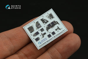 Quinta Studio QD48059 Mitsubishi F-2B 3D-Printed colored Interior on decal paper (Hasegawa) 1/48 – image 5