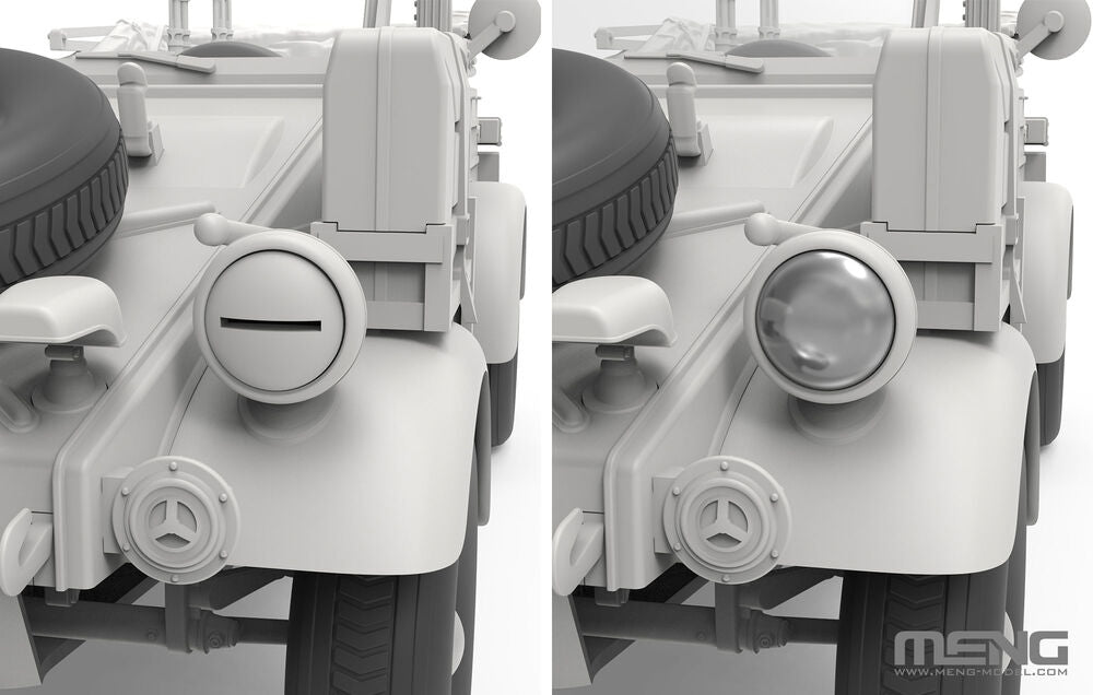 Meng Model VS-015 Type 82 German Pkw.K1 Kubelwagen (North Africa) 1/35 – zdjęcie 4