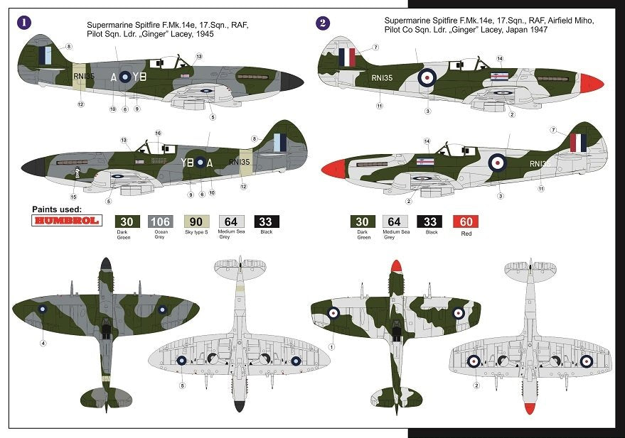 AZ Model AZ7604 Spitfire F.Mk.14e „Lacey“ 1/72 – zdjęcie 2