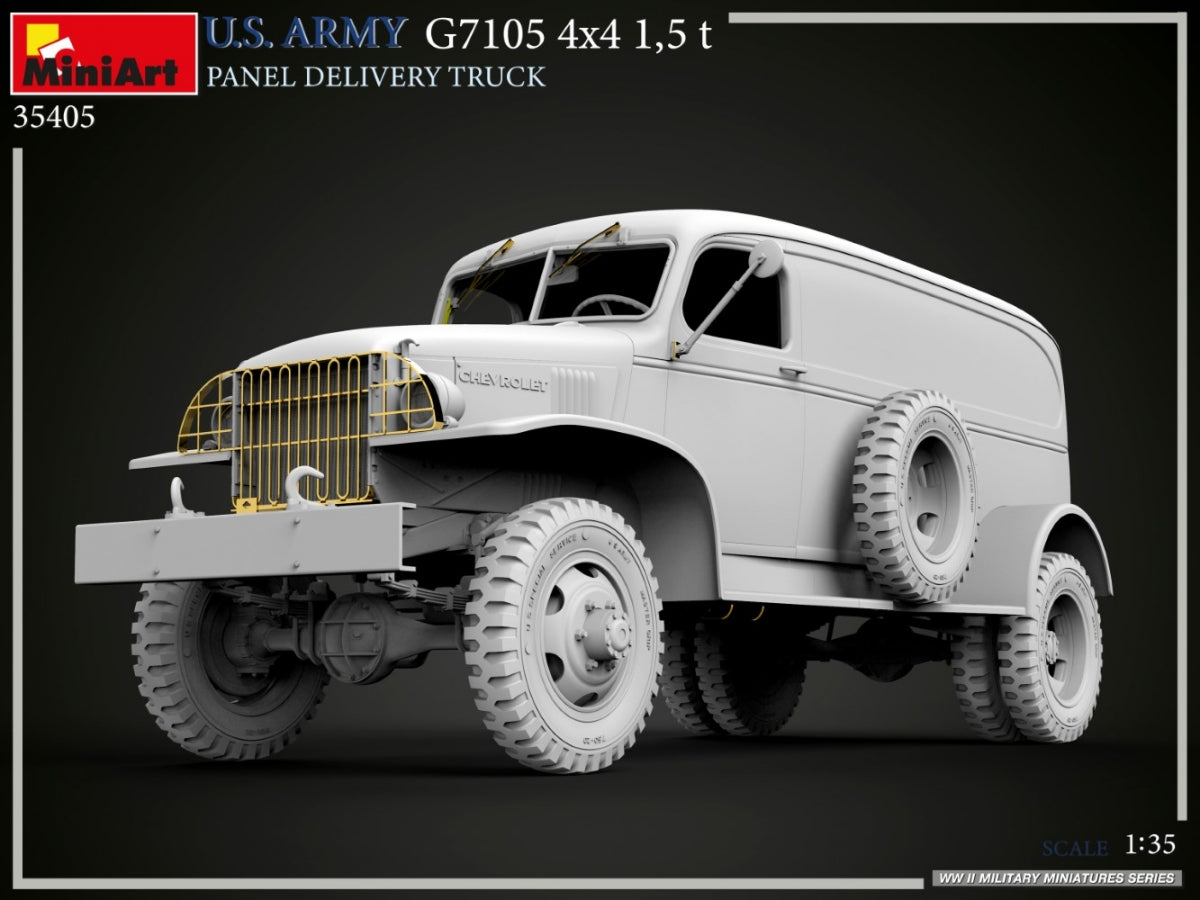 MiniArt 35405 US ARMY G7105 4х4 1.5 t PANEL DELIVERY TRUCK 1/35 – image 16