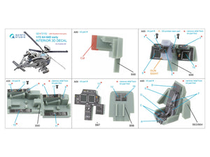 Quinta Studio QD+72152 AH-64D early 3D-Printed colored Interior on decal paper (Academy)(with 3D-printed resin part) 1/72 – Bild 2
