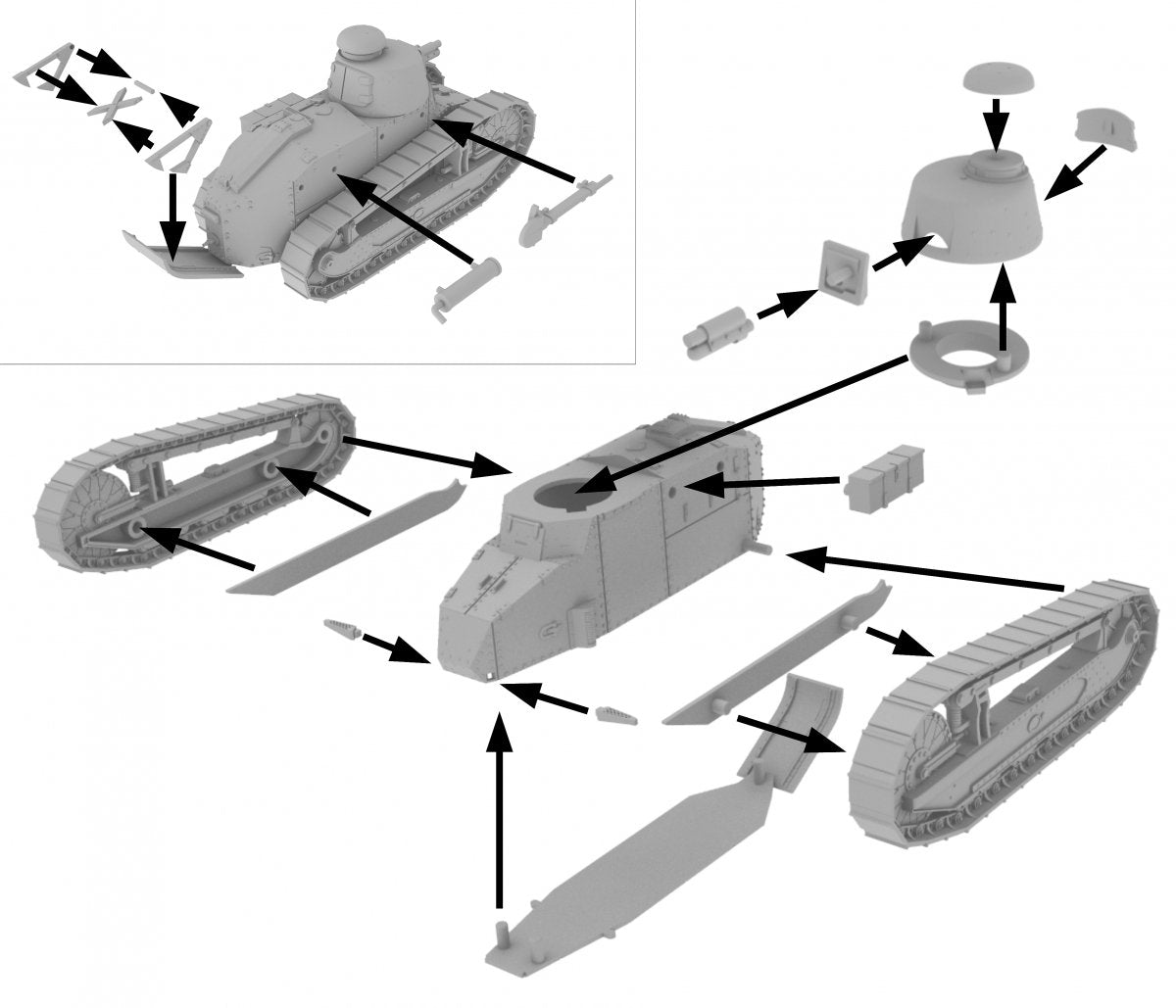 First to Fight PL021 - FT-17 1/72 – obrázek 2