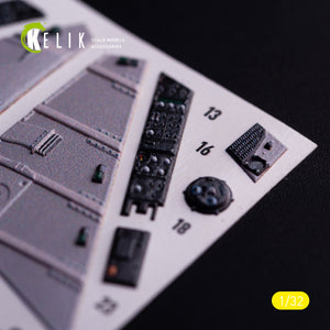 Kelik K32037 AV-8 Harrier - interior 3D decals for Trumpeter kit 1/32
