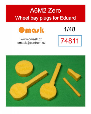 Omask 74811 A6M2 Zero wheel bay plugs (for Eduard) 1/48