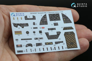 Quinta Studio QD32097 Tempest Mk.V 3D-Printed &amp;amp; colored Interior on decal paper (Special Hobby/Revell) 1/32 – obrázek 7