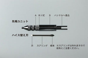Hasegawa TT106 TryTool Flexible Cutter (modeling chisel) – obrázek 3
