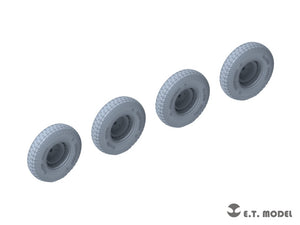 ET Model P35-106 WWII German Sd.Kfz.234 Large Diameter Weighted Wheels Type.6 1/35 – Bild 3