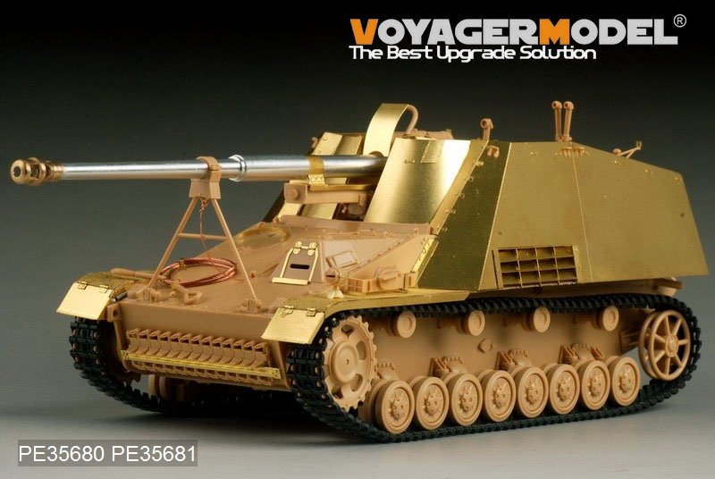 Voyager Model PE35680 WWII German Sd.Kfz. 164 Nashorn B ver include Gun barrel (For TAMIYA 35335) 1/35 – obrázek 4