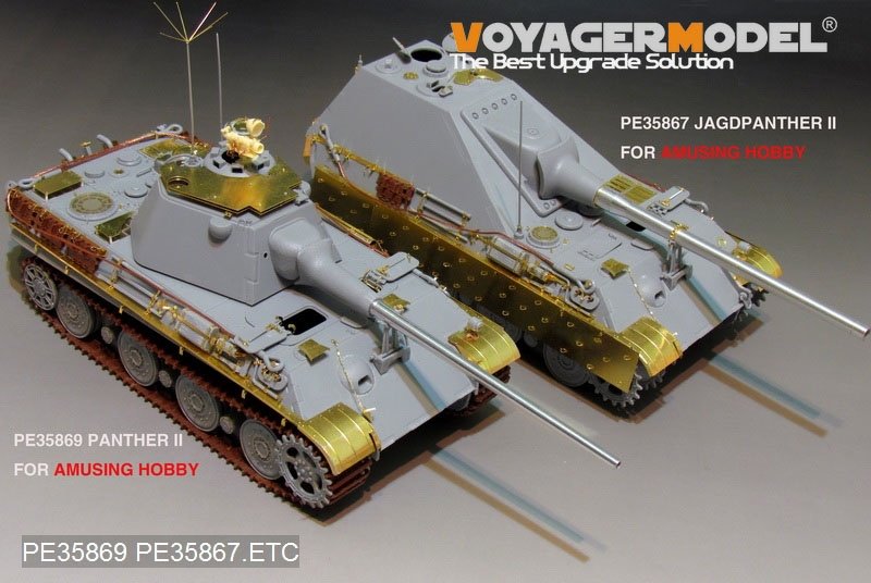 Voyager Model PE35869 WWII German Panther II tank basic for AMUSING HOBBY 1/35 – immagine 10