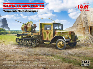 ICM 35455 Sd.Kfz.3b with Flak 38 Truppenluftschutzwagen 1/35 – Bild 2