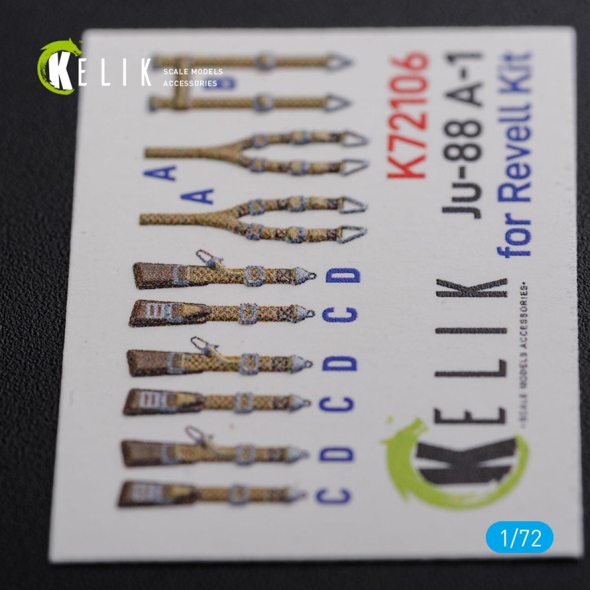 KELIK K72106 Ju-88 A-1 interior 3D decals for Revell kit 1/72 – image 10