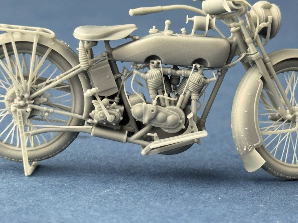 Copper State Models B32011 US Model J Military Motorcycle 1916-1918 1/32