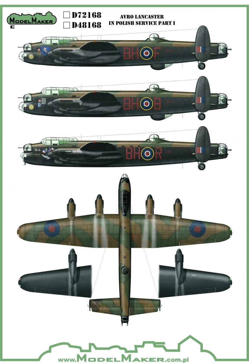 ModelMaker Decals MD48168 Avro Lancaster in Polish service part I 1/48 – Bild 2