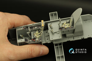 Quinta Studio QD32160 Do 335A-10 3D-Printed &amp;amp; colored Interior on decal paper (HK models) 1/32 – immagine 17