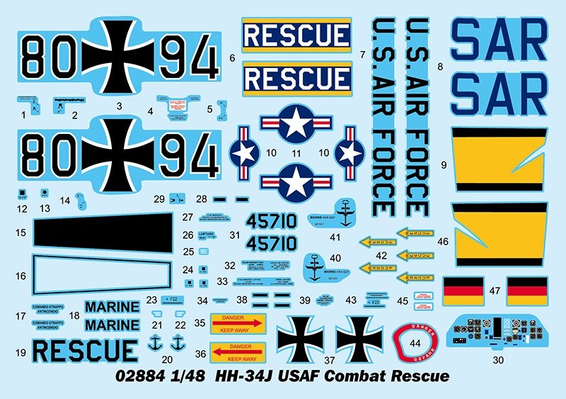 Trumpeter 02884 HH-34J USAF Combat Rescue 1/48 – Bild 12