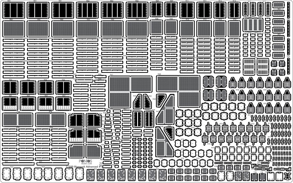 Pontos 27001F1 BISMARCK 1941 Detail Up Set Advanced 1/200 – image 8