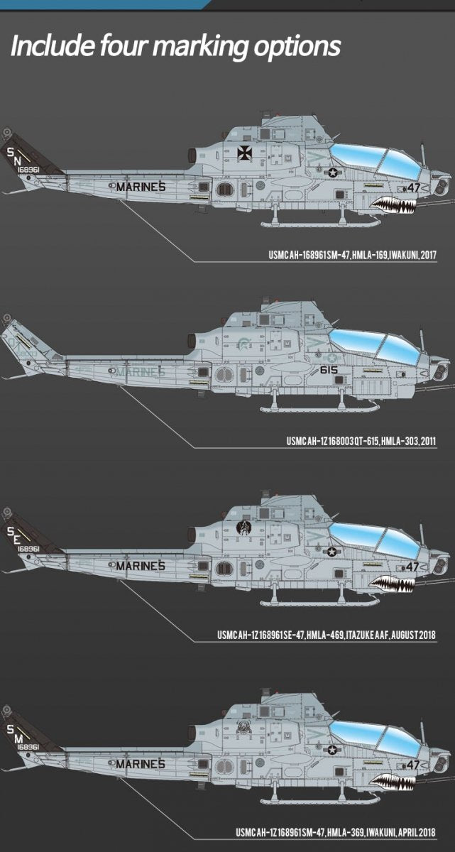 Academy 12127 USMC AH-1Z &amp;quot;Shark Mouth&amp;quot; 1/35 – image 3