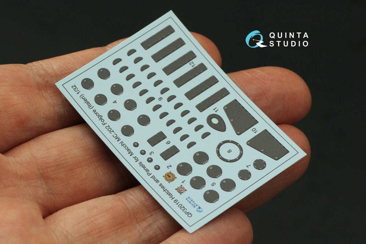 Quinta Studio QP32019 Hatches and Panels for Macchi Mc. 202 Folgore (Italeri) 1/32 – image 4