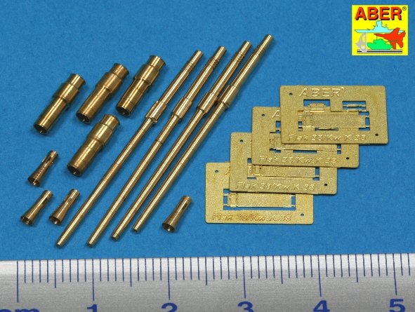 Aber 35L-087 Set of 4 German 2cm L/65 gun barrel for Flakvierling 38 1/35 – image 2