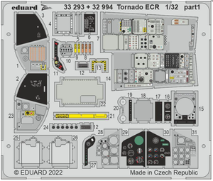 Eduard 32994 Tornado ECR interior ITALERI 1/32 – obrázek 2