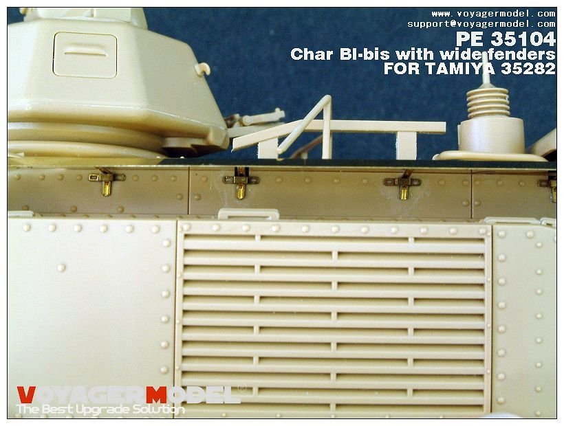 Voyager Model PE35104 WWII French Char BI-bis with wide fenders (B ver include Gun barrel) for TAMIYA 35282 1/35 – Bild 2