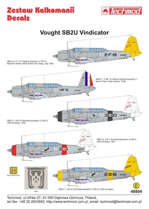 Techmod 48804 - Vought SB2U Vindicator 1/48 – obrázek 2