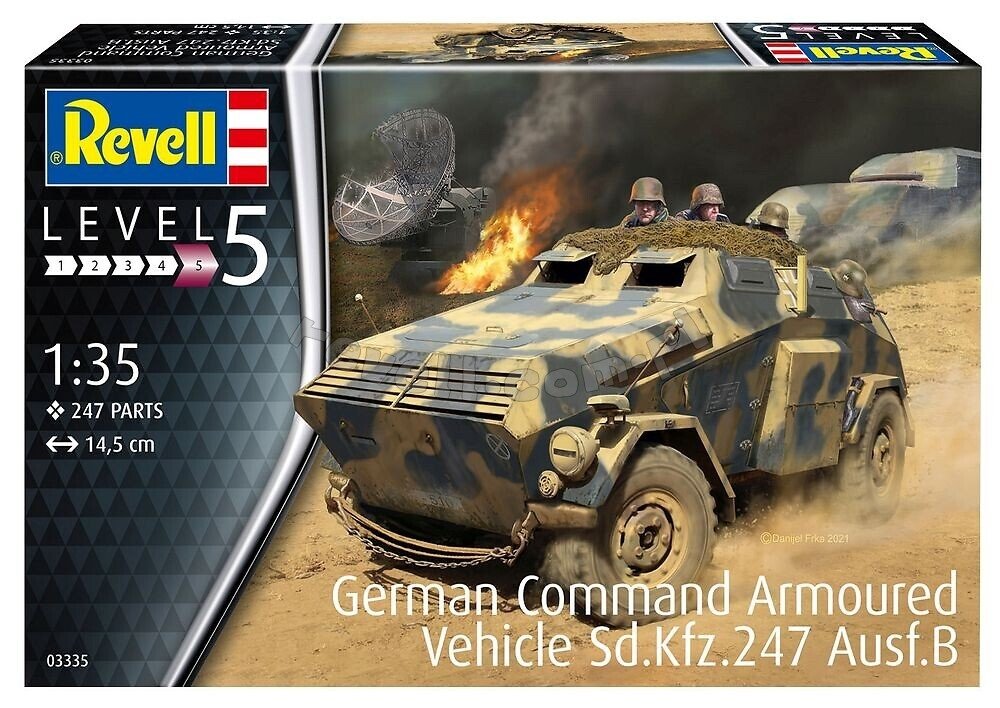 Revell 03335 SCUD-B German Command Armored Vehicle Sd.Kfz.247 Ausf.B 1/35