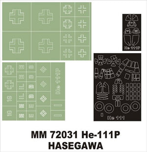 Montex MM72031 He-111P HASEGAWA E 22 1/72