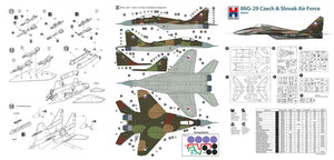 Hobby 2000 48024 MiG-29 Czech &amp;amp; Slovak Air Force ( ACADEMY + CARTOGRAF + MASK ) 1/48 – obrázek 2