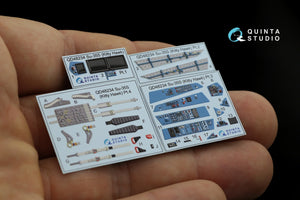 Quinta Studio QD48234 Su-35S 3D-Printed &amp;amp; colored Interior on decal paper (KittyHawk) 1/48 – Bild 8