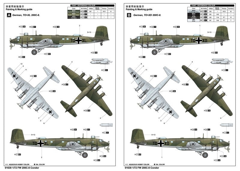 Trumpeter 01639 FW200 C-8 Condor 1/72 – Bild 3