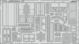 Eduard 73778 J-35F/ FS Draken HOBBY 2000, HASEGAWA 1/72 – obrázek 2