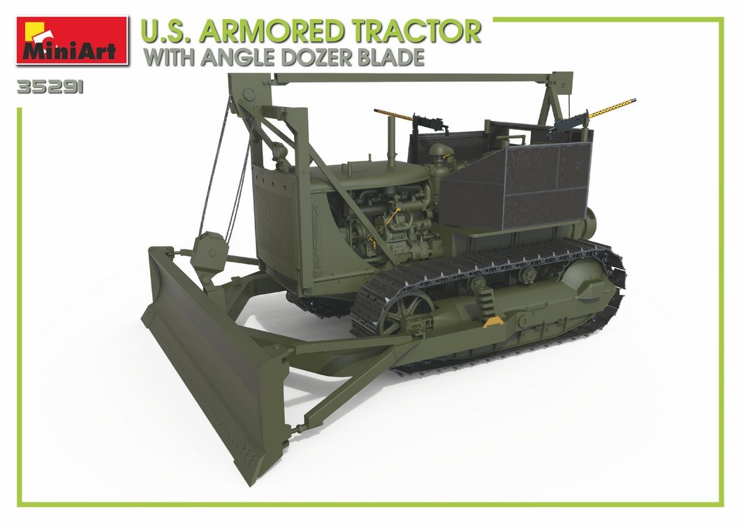Miniart 35291 US ARMORED TRACTOR WITH ANGLE DOZER BLADE 1/35