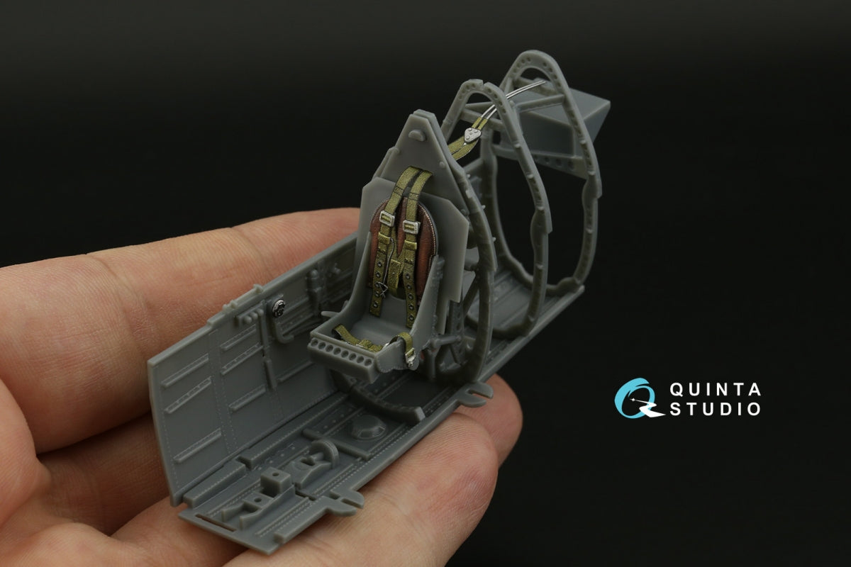 Quinta Studio QD32192 Spitfire Mk.1 (Mid) 3D-Printed &amp;amp; colored Interior on decal paper (Kotare) 1/32 – Bild 8