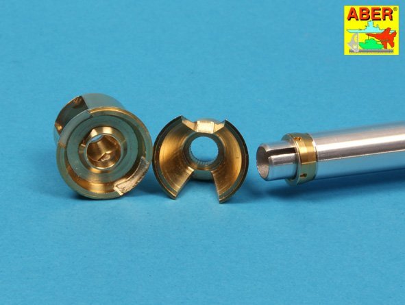 Aber 16L-08 Early muzzle brake for the barrel used on the early version of the Tiger I, King Tiger tank (Porsche turret) / Early muzzle brake used on German 8.8cm barrel Tiger I - early and Tiger II (Porsche turret) 1/16 – image 5