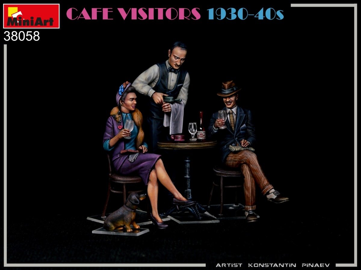 MiniArt 38058 CAFE VISITORS 1930-40S 1/35 – immagine 2