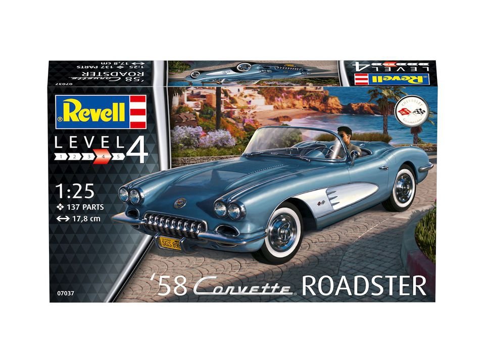 Revell 67037 58 Corvette Roadster Model Set 1/25 – image 3
