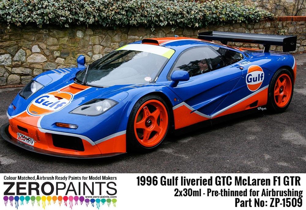 Zero Paints ZP-1509 - 1996 Gulf liveried GTC McLaren F1 GTR Paint Set 2x30ml – zdjęcie 4