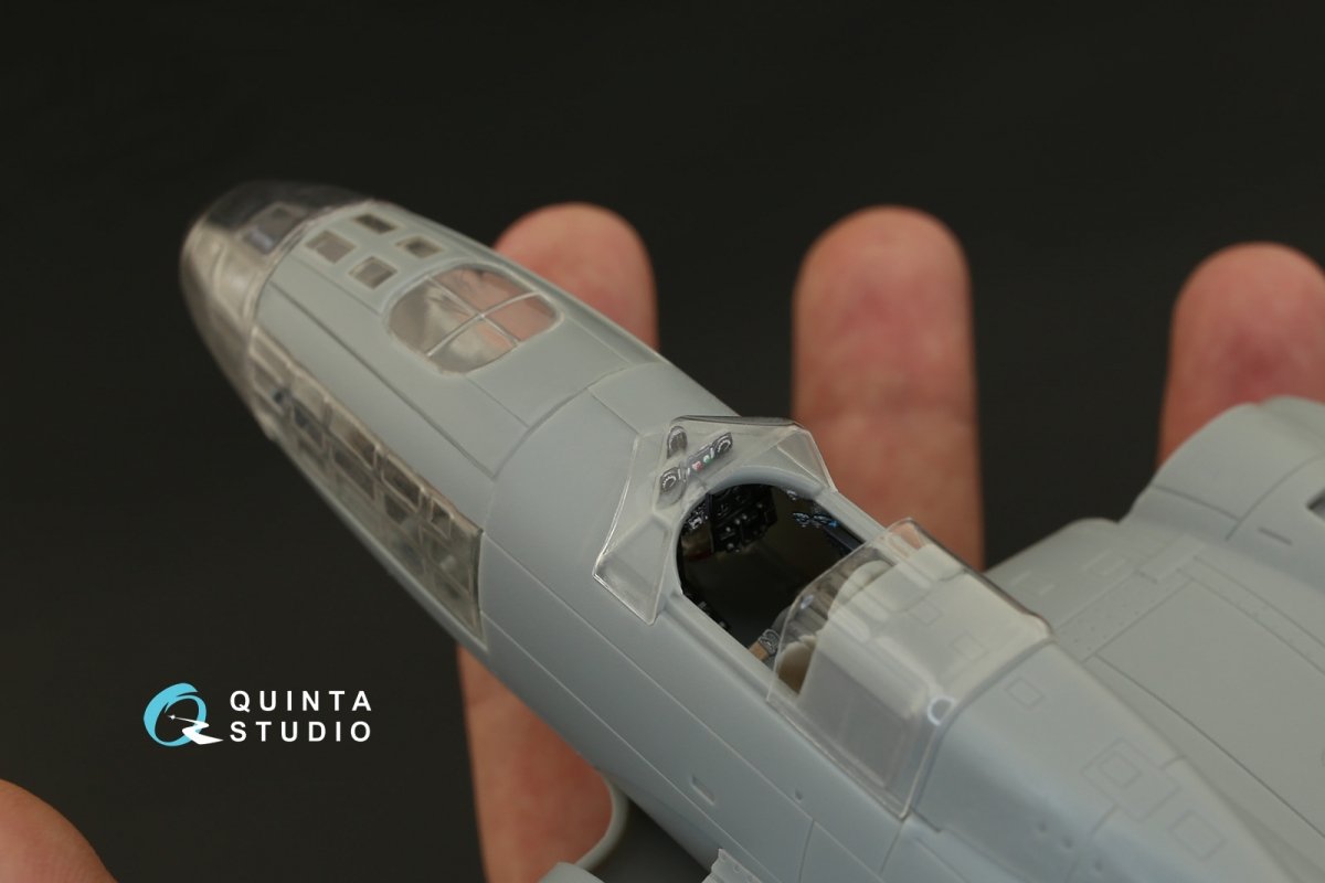 Quinta Studio QC48100 IL-4 vacuformed clear canopy (for Xuntong kit) 1/48 – immagine 6