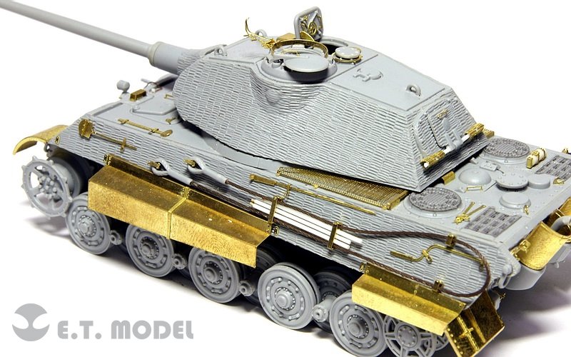 ET Model E72-020 WWII German KING TIGER (Porsche Turret) For DRAGON 7254 1/72 – imagen 3