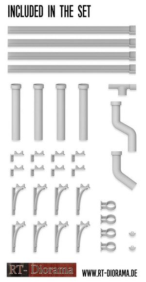 RT-Diorama 35665 Rain Gutters Set 1/35 – Bild 2