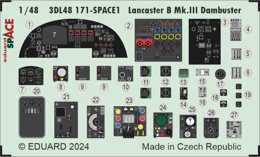 Eduard 3DL48171 Lancaster B Mk. III Dambuster SPACE HONG KONG MODELS 1/48 – image 3