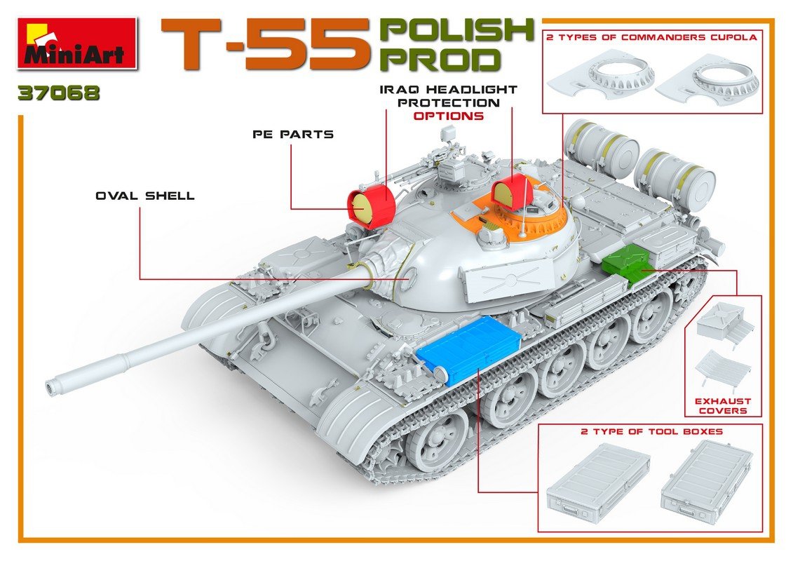 MiniArt 37068 T-55 POLISH PRODUCTION 1/35 – image 11