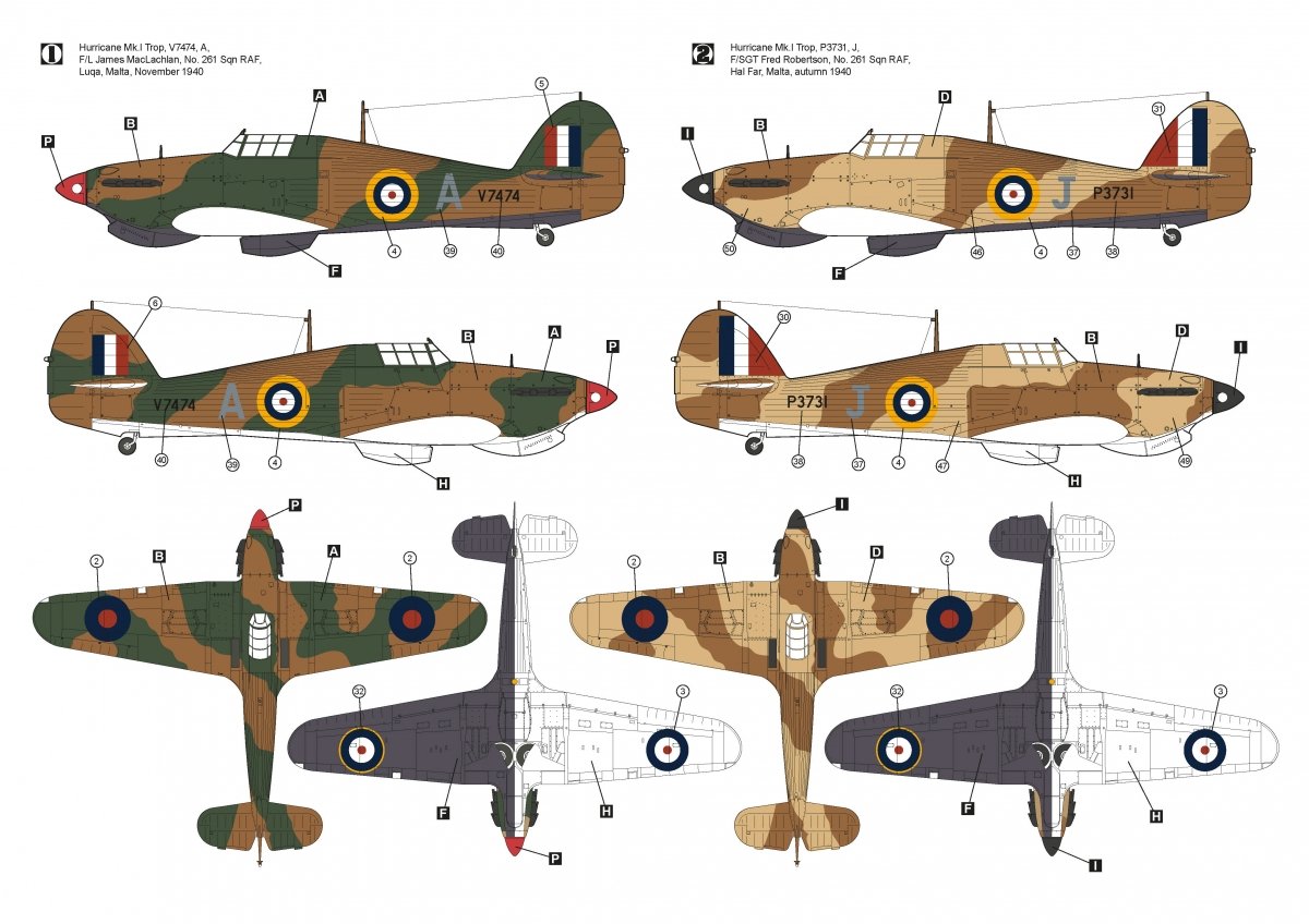 Hobby 2000 48014 Hawker Hurricane Mk.IA Trop 1/48 – image 3