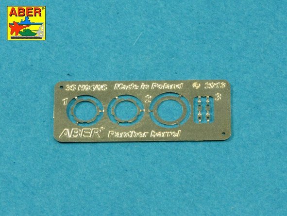 Aber 35L-300 Barrel with muzzle brake for Panther G for Takom 1/35 models – imagen 6
