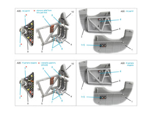 Quinta Studio QD72055 PZL P.11С 3D-Printed &amp;amp; colored Interior on decal paper (Arma Hobby) 1/72 – Bild 10