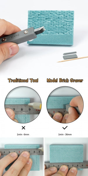 Liang 0227 Model Brick Graver for Dioramas – image 8