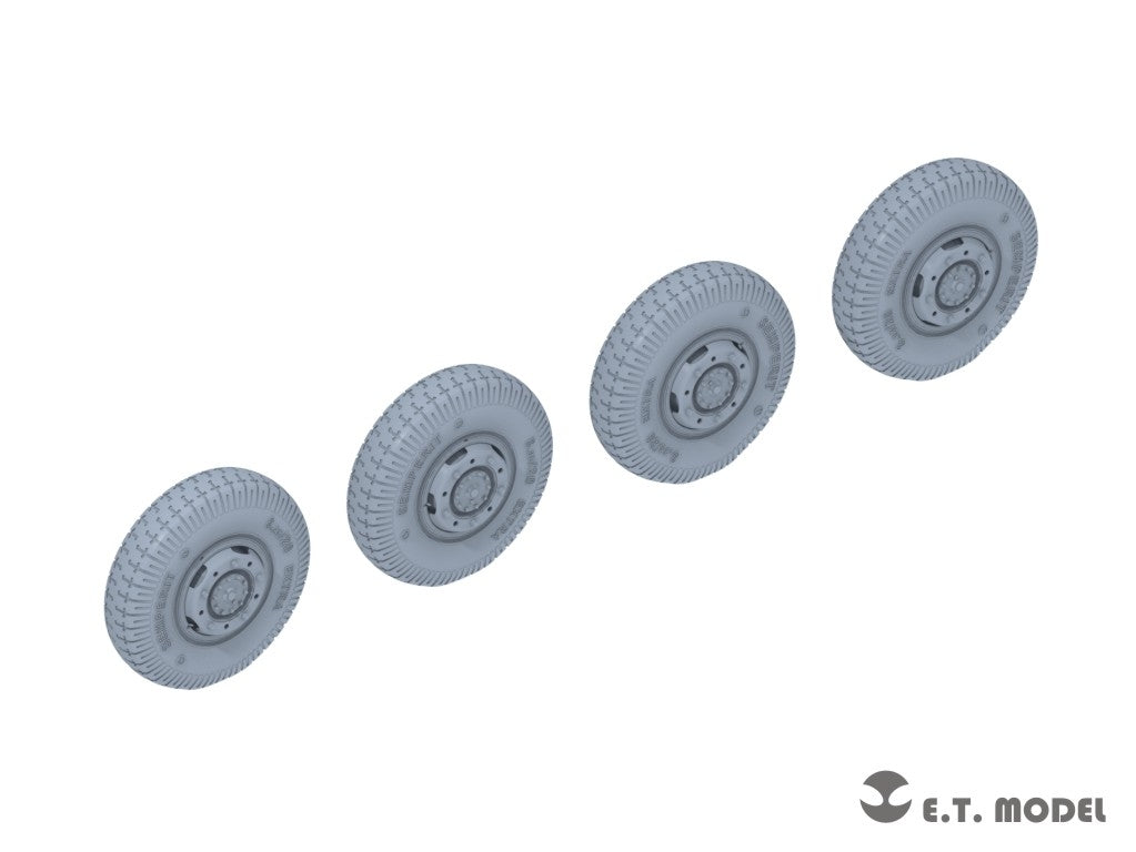 ET Model P35-106 WWII German Sd.Kfz.234 Large Diameter Weighted Wheels Type.6 1/35 – Bild 2