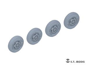 ET Model P35-106 WWII German Sd.Kfz.234 Large Diameter Weighted Wheels Type.6 1/35 – Bild 2