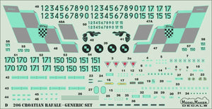 ModelMaker Decals D48206 Croatian Rafale - Generic set 1/48 – Bild 2